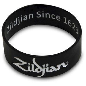 Zildjian Black Silicone Wristband Bracelet For Drummers And Musicians NEW